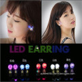 Fashion Bar Nightclub Colorful LED Light Shine Diamond Earring/Ear Stud